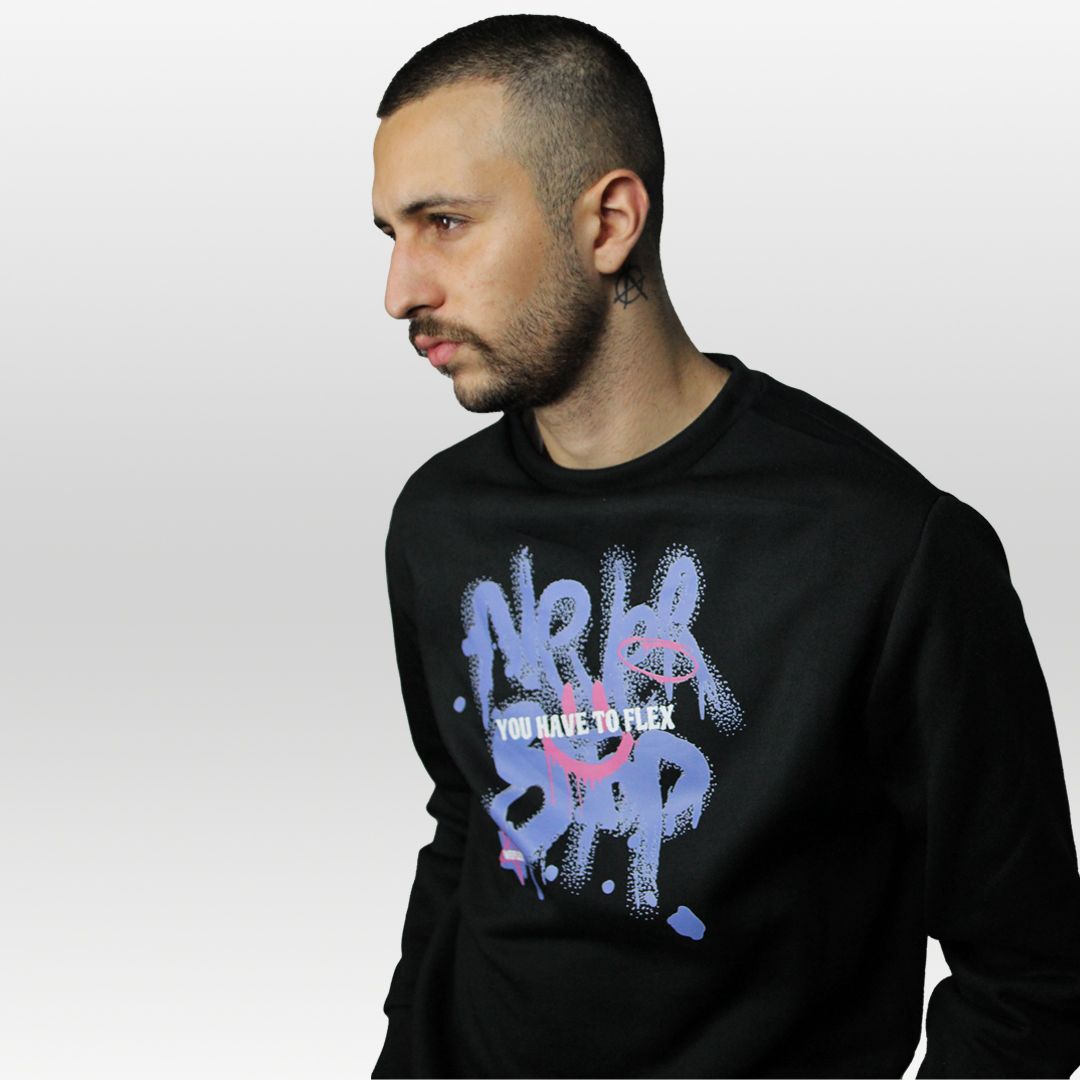FLEXin NEVER STOP Crewneck