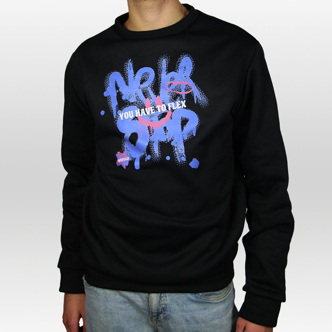 FLEXin NEVER STOP Crewneck