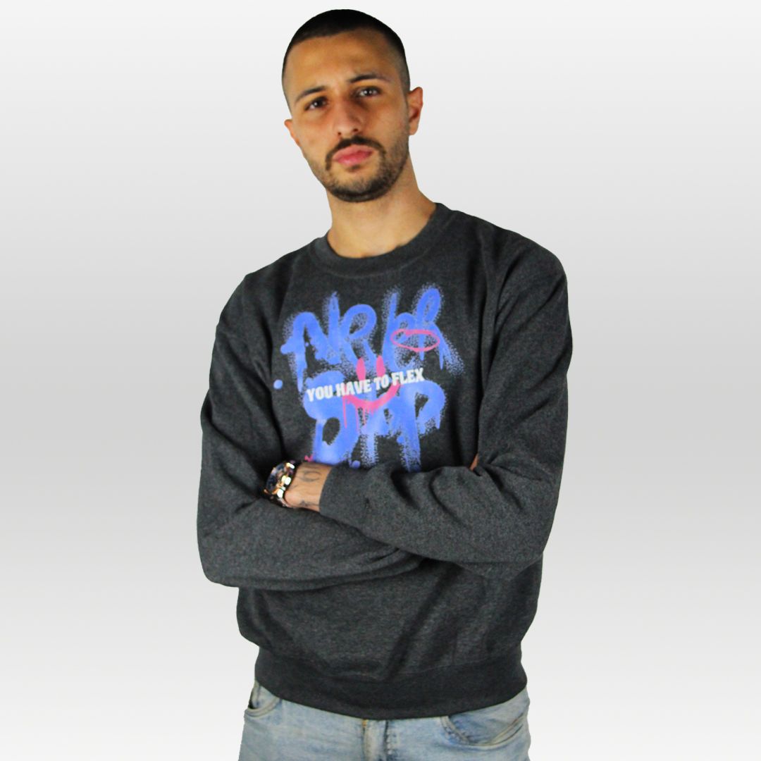 FLEXin NEVER STOP Crewneck