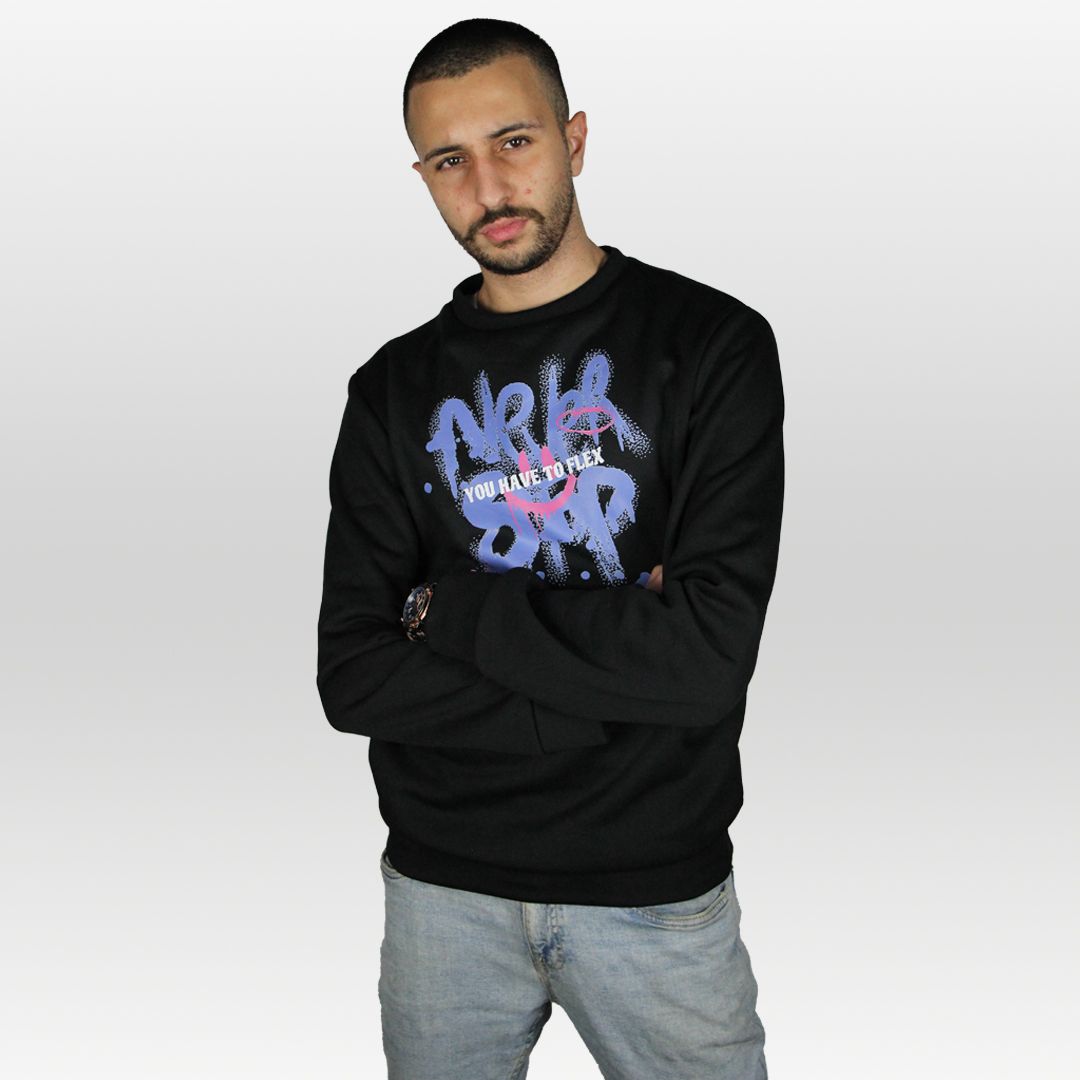 FLEXin NEVER STOP Crewneck